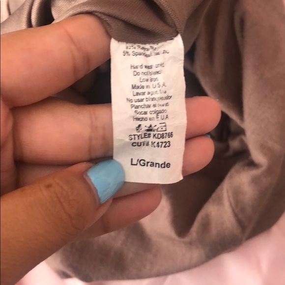 Taupe Strappy Back Bodycon Tight Midi Dress - Picture 4 of 5